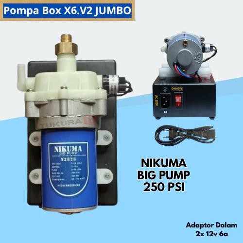 Pompa Box X6.V2 JUMBO Low Watt Hanya 100 Watt dengan Pompa DC NIKUMA Big Pump N2828