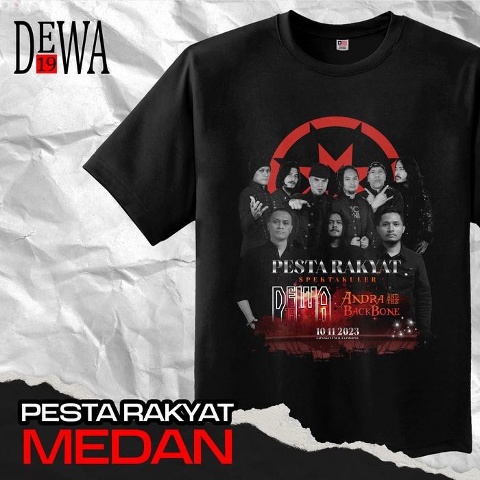 (COD) KAOS PREMIUM DEWA 19 MEDAN SPECIAL EDITION 30TH ANNIVERSARY - PESTA RAKYAT, S