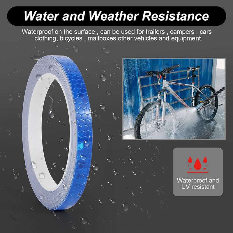 Roadstar Reflective Tape Bike Reflective Stickers Waterproof Outdoor Bicycle Rim Reflector Tape Moto
