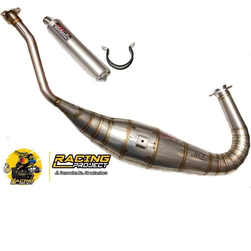 KNALPOT RACING RX KING NINJA R RR Stainless Cobra Drag RC3 - knalpot king ninja