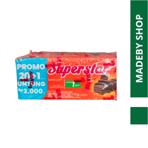 

WAFER COKLAT SUPERSTAR BOX 18 GR ISI (20+1)