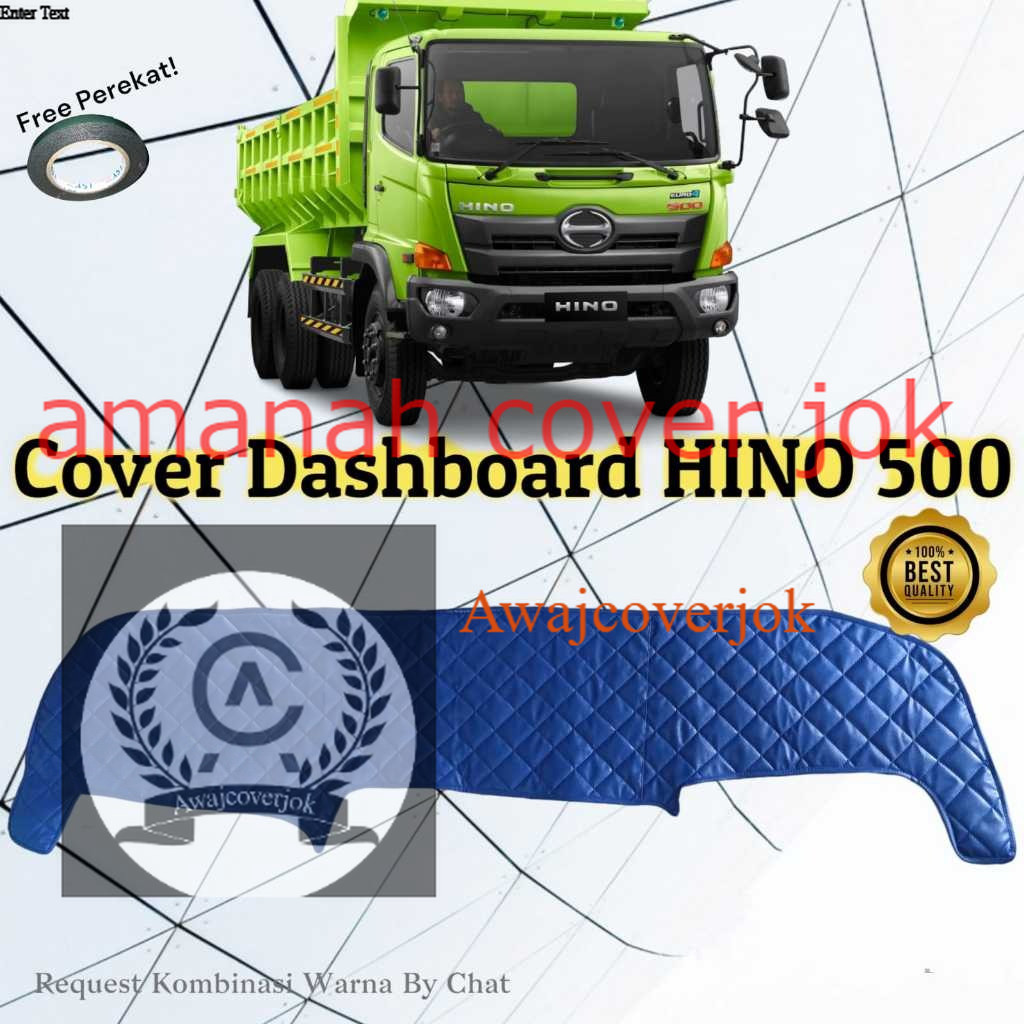 Cover Alas Dashboard Hino 500 Lohan Ranger Pelindung Dasbor Mobil Kulit Variasi Aksesoris Interior