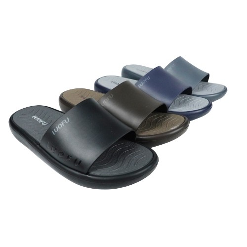 LUOFU Sendal Selop Jelly Karet Eva Pria E7208M-E01DWT [L05]