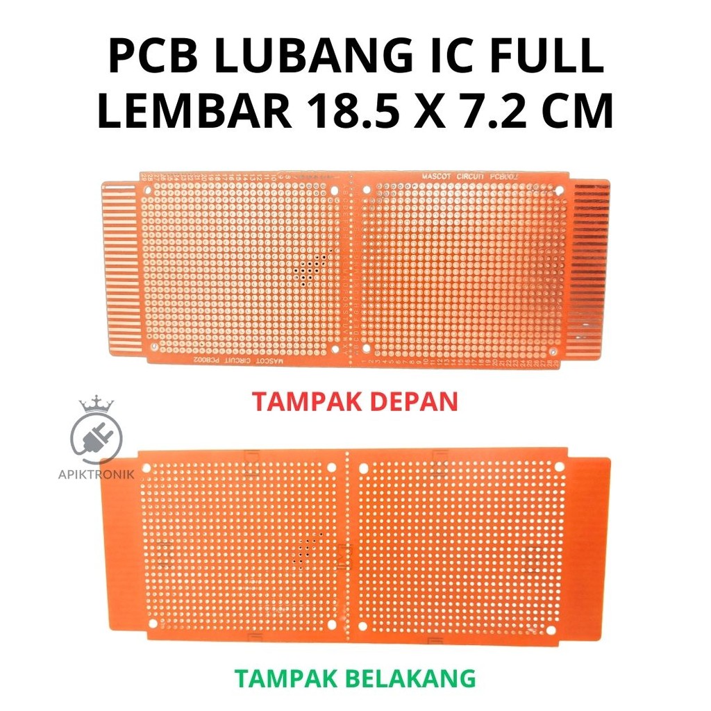 PCB Lubang IC Full Dan Setengah Lembar Variasi – Papan Matrix Fiber Elektronik