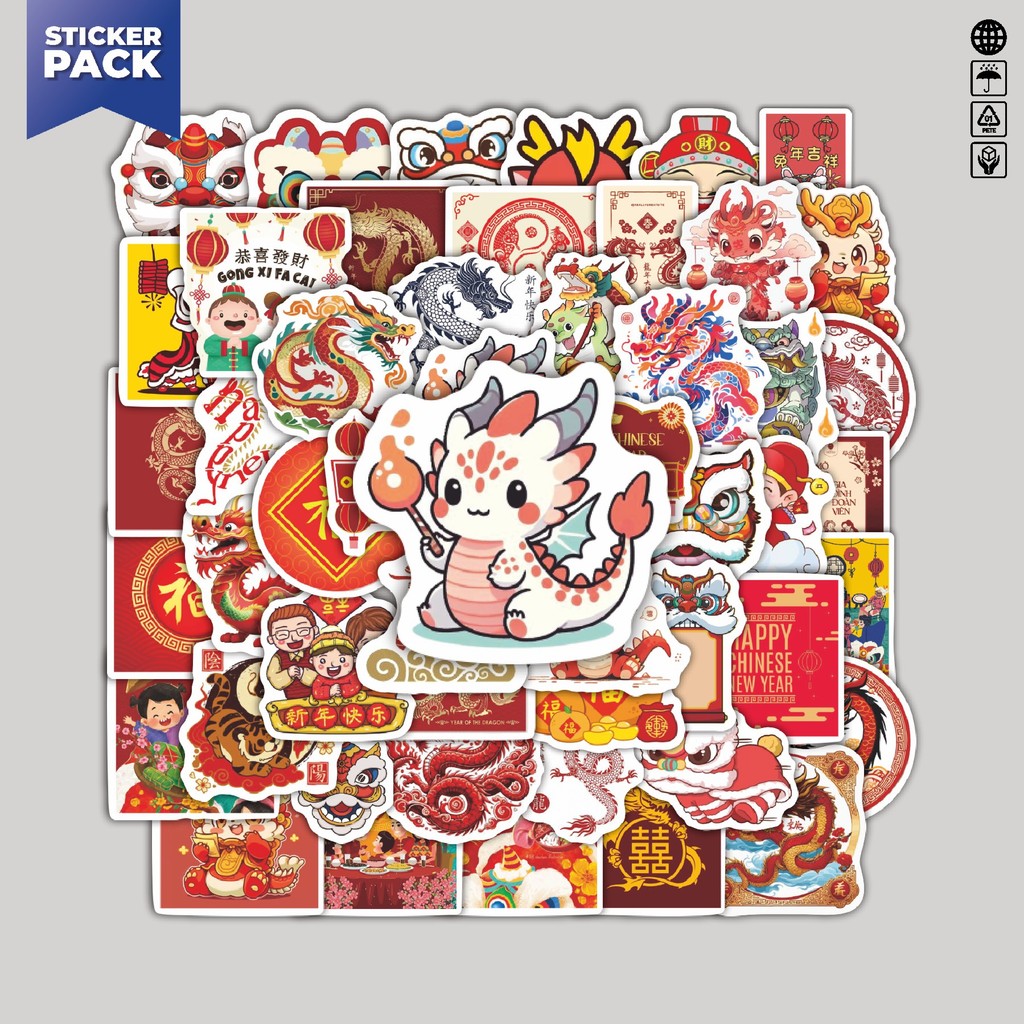 

[100PCS]Stiker Pack Stiker Tema Imlek V1 Aesthetic Vinyl Anti Air Dekorasi Sticker Laptop Buku Journal Koper Helm Casing HP Gitar Helm Skateboard