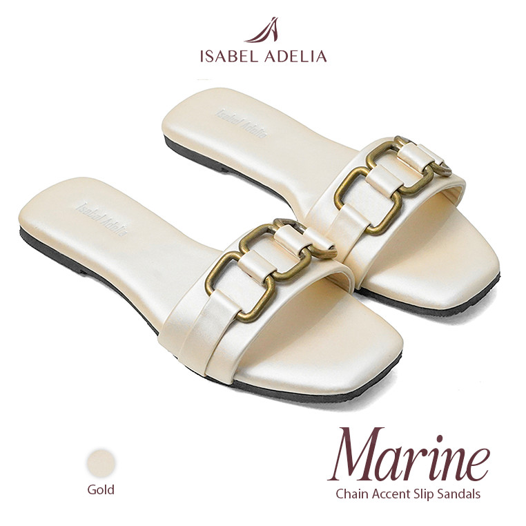 ABRISD Isabel Adelia MARINE Sandal Wanita Slip On Elegan Teplek Empuk Anti Slip Sandal Casual