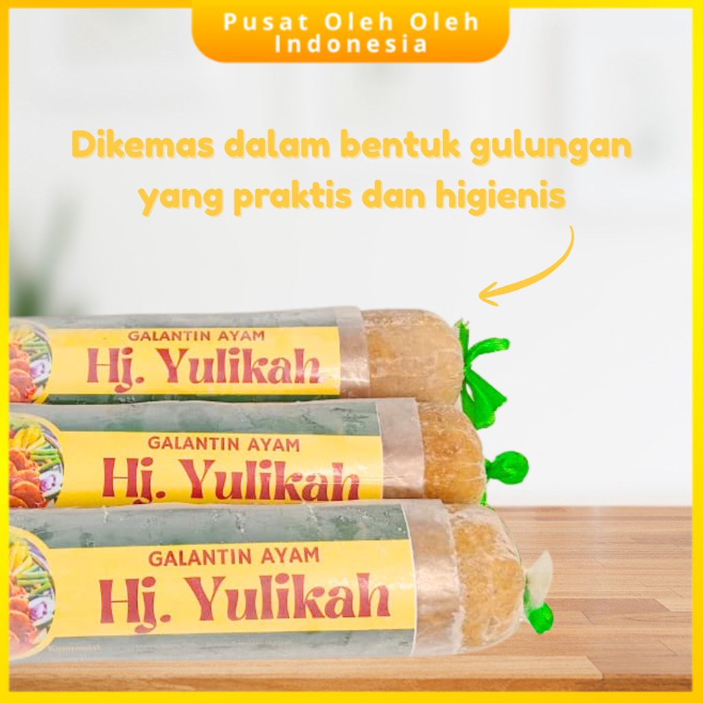 

Makanan frozen food Galantin Ayam dan Tahu Walik merk Hj.Yulikah Praktis dan enak Cocok Untuk MPASI