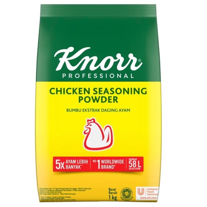 

PROMO! Knorr chicken seasoning powder 200gr dan refil 1 kg pouch bumbu peyedap rasa kaldu ayam bubuk ekstrak halal siap saji praktis - knorr 1kg