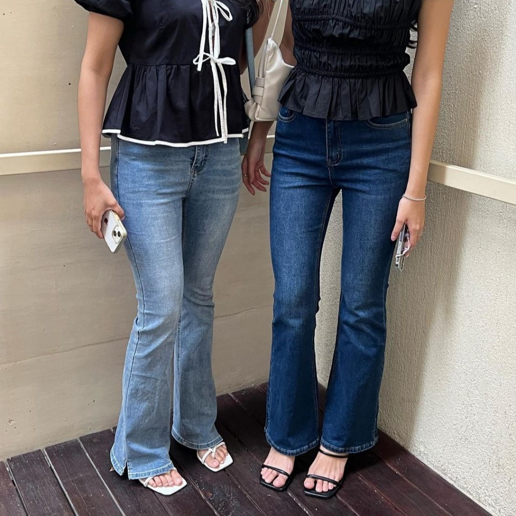 DOONA JEANS – OUDRE | Celana Panjang Jeans Wanita | Highwaist Bootcut Jeans | HW Stretch Jeans