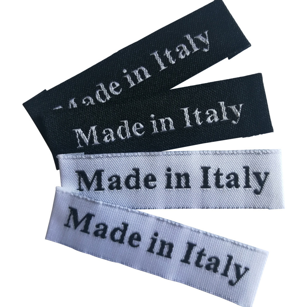

Made In Italy Clothing Labels Garment Handmade Zakka Tag Handmade Woven Label Custom Sewing Tags For Hand Work Accessories