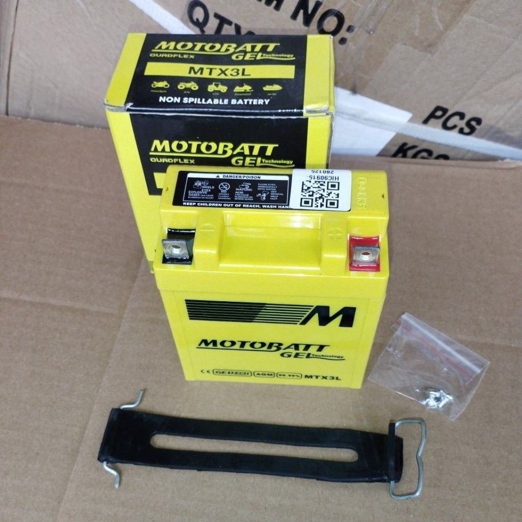 AKI MOTOBATT RX KING RX SPESIAL SET KARET TALI AKI