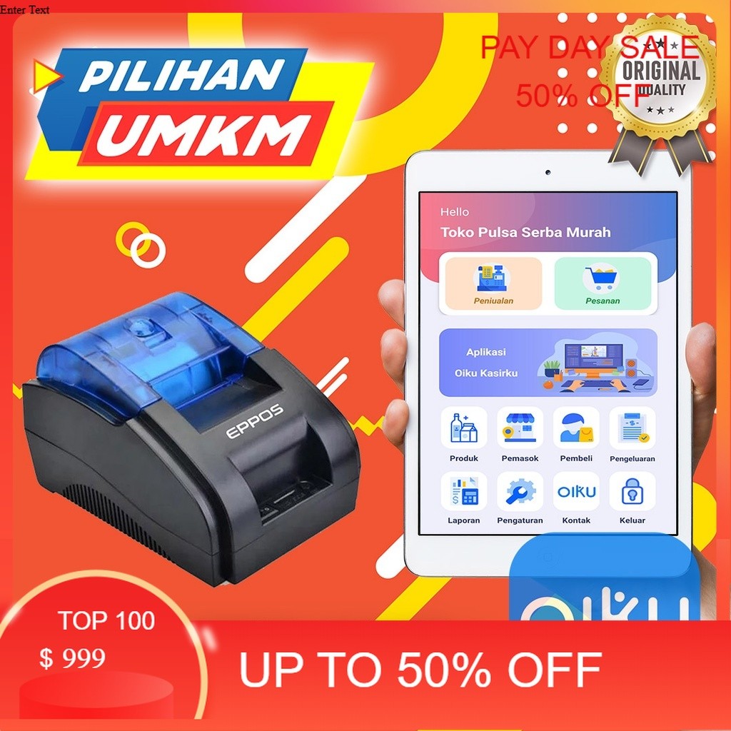Paket mesin kasir toko print kasir dan aplikasi oikukasir