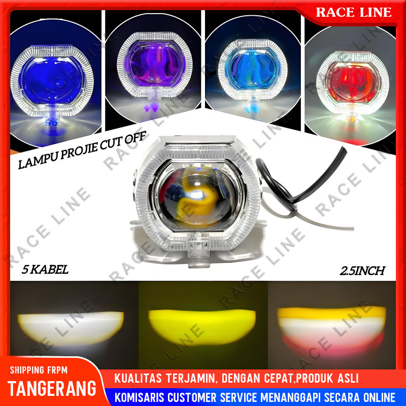 [Kirim Cepat] Projie Biled Cut Off Mini 2.5 Inch 30W Waterproof Devil Eye PNP Universal Untuk Semua 