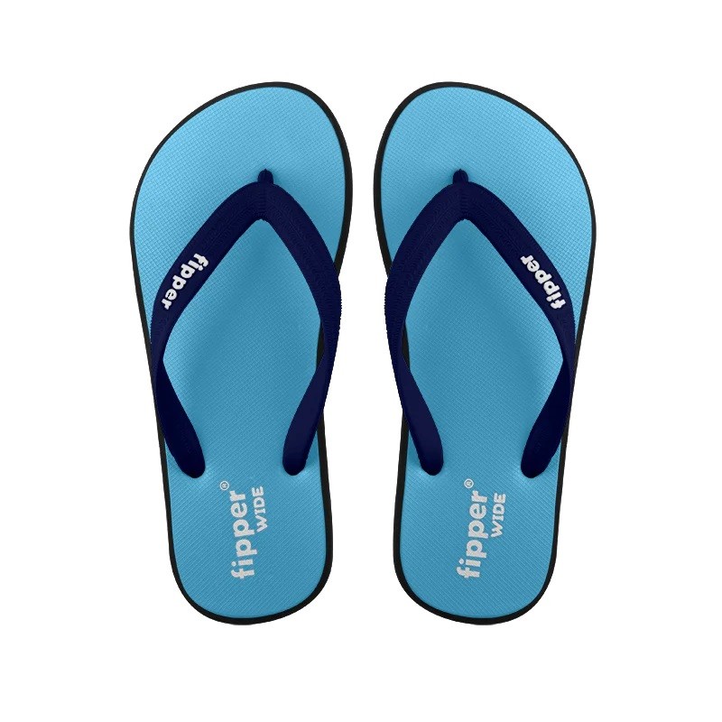 Sandal Fipper WIDE Blue sky Black Navy