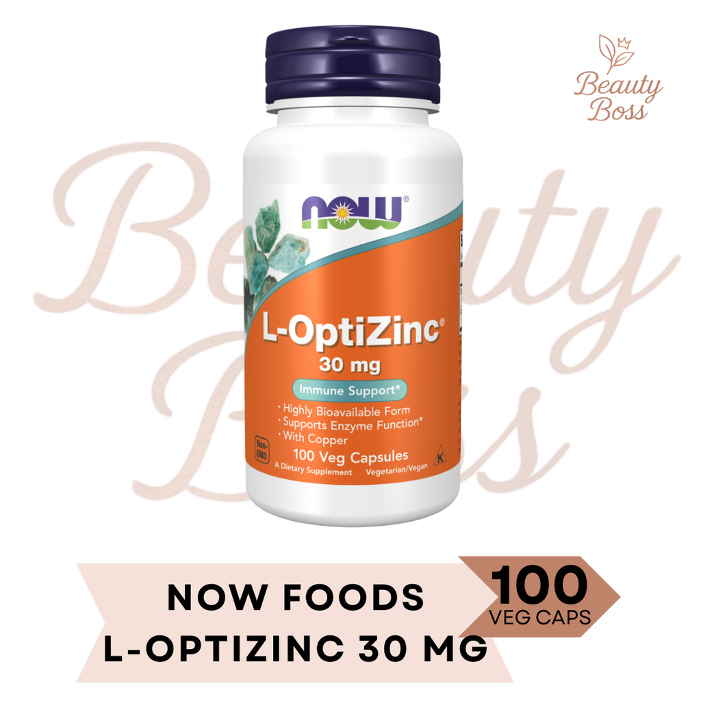 Now Foods L-OptiZinc L Opti Zinc LOptizinc Immune 100 Veg Capsules