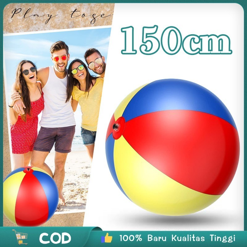 1.5M Bola Pantai Besar Pvc Bola Pantai Tiup Bola Pantai Jumbo Bola Pantai Berwarna