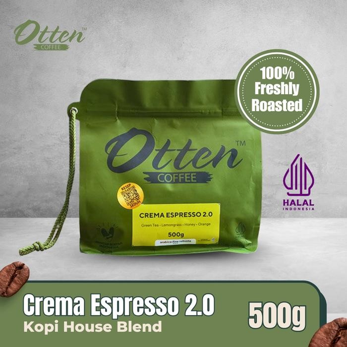 

Crema Espresso 2.0 - Kopi House Blend 500gr - Biji / Bubuk Kopi Commercial Blend Otten Coffee - Wholebean