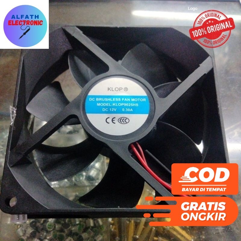 KIPAS FAN DC 9 CM 12 V DC KIPAS 12V 9CM FAN DC 12 VOLT 9CM ORIGINAL KUALITAS BAGUS