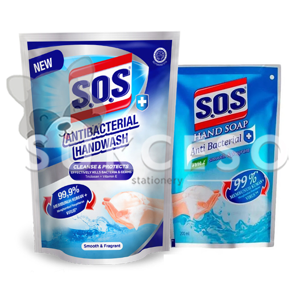 SOS Handsoap Anti-bacterial Refill - Sabun Cuci Tangan Cair