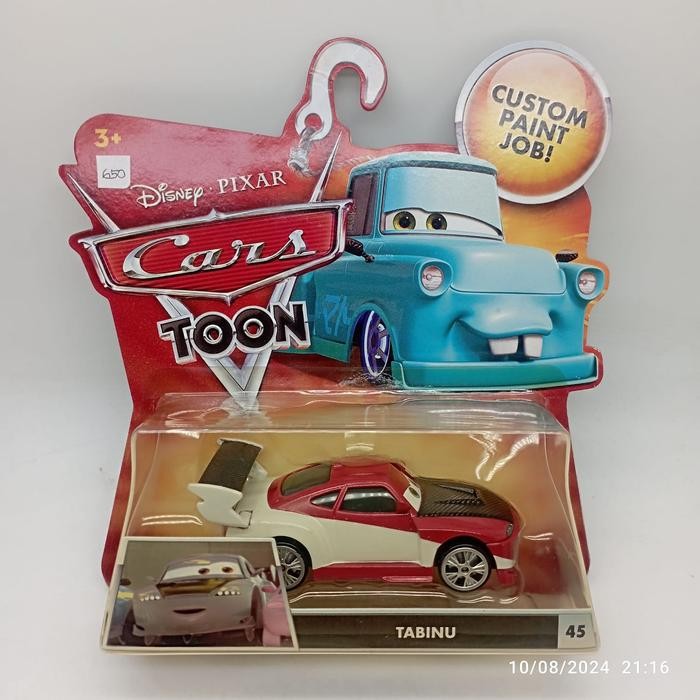 MAINAN... Disney Pixar Cars Toon Tabinu Mattel Diecast 1:55