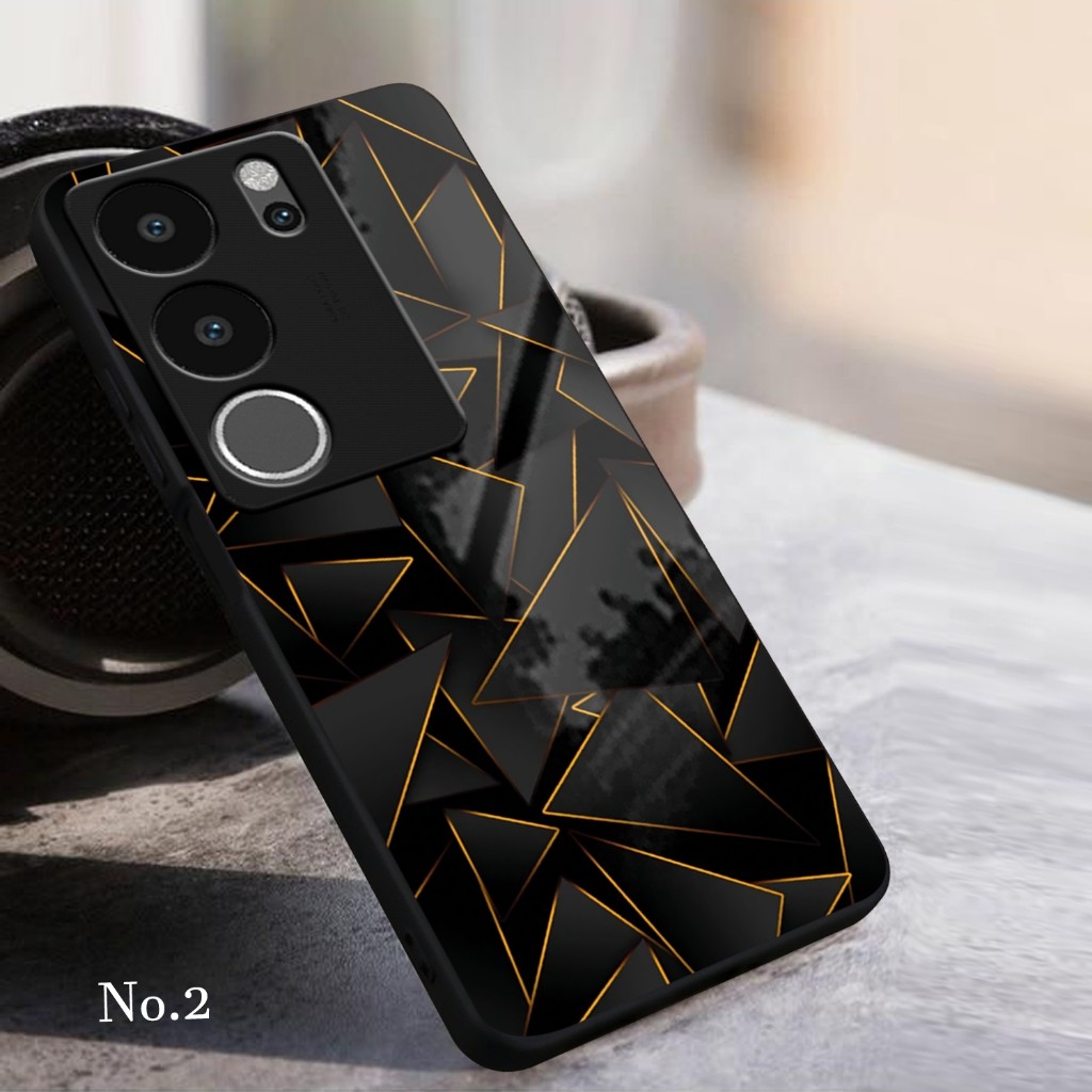 (CC113)CASING GLASS VIVO V29 5G CASING GLOSSY V29 5G CASE KACA VIVO V29 5G SOFTCASE VIVO V29 5G