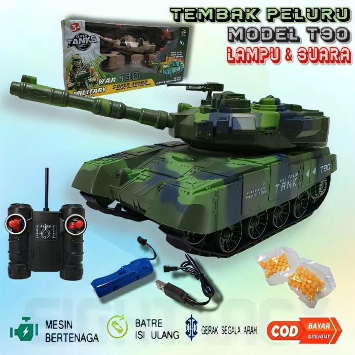 Promo Mainan Tank Remote Control RC War Tank Remot Bisa Battle Tembak Pluru Mobil Mobilan Anak