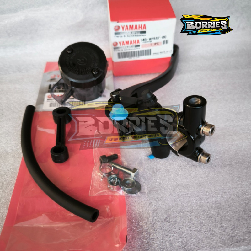 MASTER REM HANDLE HITAM ANODIZE BREMBO R1 R6 SET TABUNG ORIGINAL YAMAHA SET PNP NINJA R SS RR CB RX 