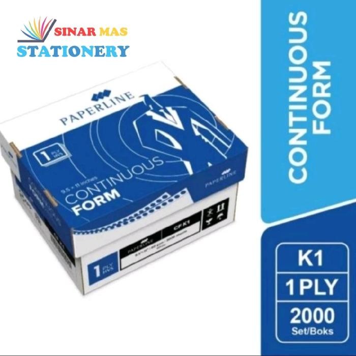 

Paperline Continuous form 1 PLY White 9,5"x 11 "/ Kertas Computer/ Kertas Printer Dot Matrix by Fajar SA