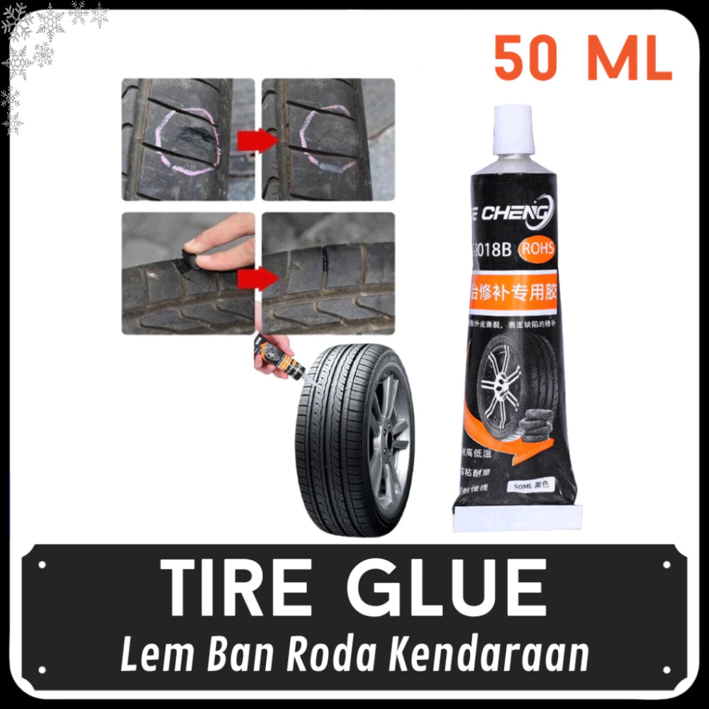 Lem Ban Motor Mobil-Lem Ban Sobek - Lem Ban Retak -  Lem Ban Tubeless 50ML