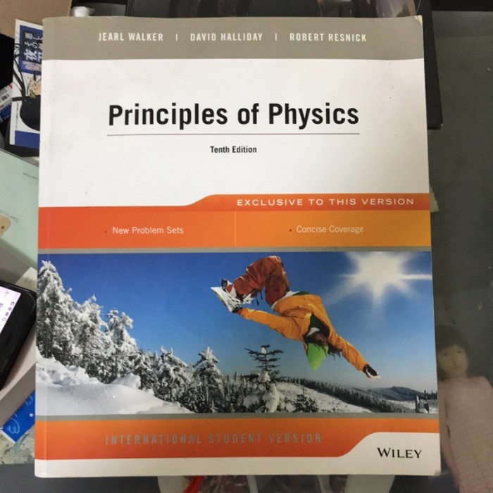 Principles of Physics 10th Tenth Edition by Walker Halliday Resnick