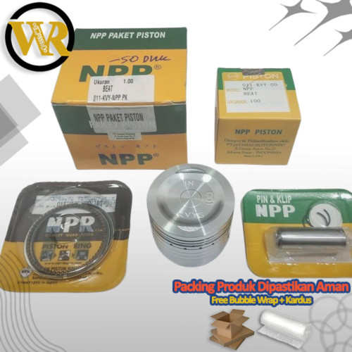 Piston Paket Beat Lama Seher Kit Beat FI Piston KIt NPP Scoopy Karbu / FI KVY/KZL 100% Original NPP