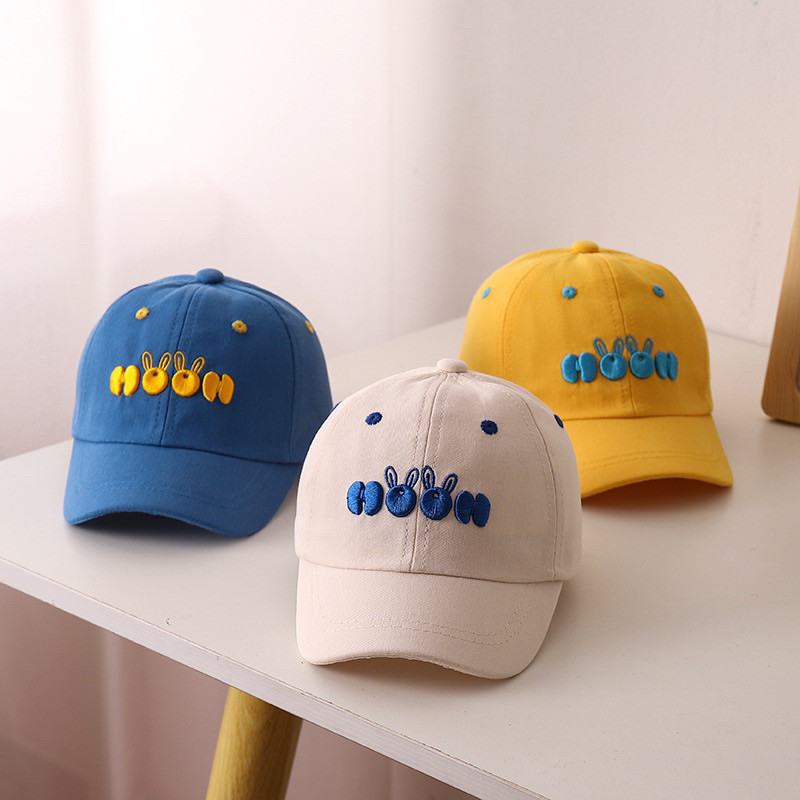 Topi Baseball Anak MOON Korea Style Kids Caps topi anak terbaru/Topi Baseball Anak Laki Laki Motif M