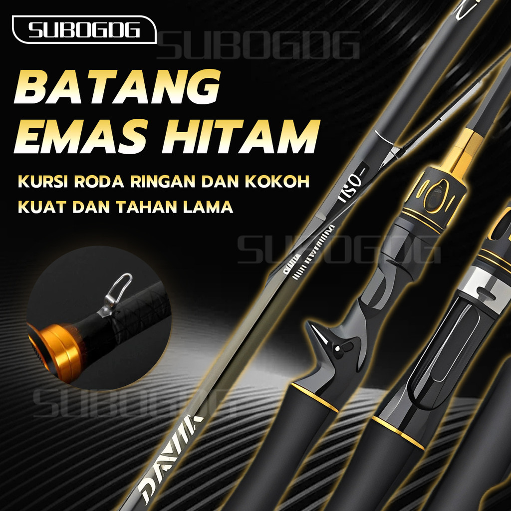 SUBOGDG - Joran Pancing Carbon [50KG TEST] - PILIH TIPE: Spinning / Baitcast - Heavy Power - Ultra K