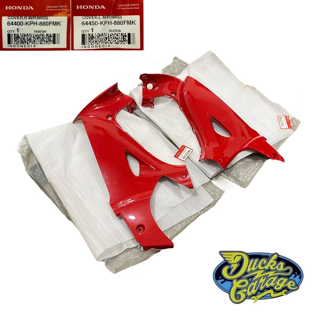 Cover Sayap Dalam Honda Karisma X D 125 Original MERAH 64400-KPH-880FMK / 64450-KPH-880FMK