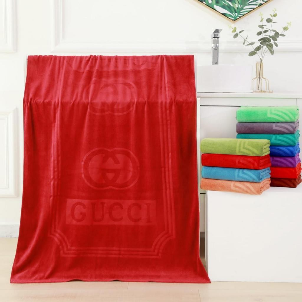 1PCS Handuk Mandi DEWASA JUMBO  GUCCI EMBOS DAN BORDIR MEWAH HANDUK JUMBO MURAH Size 70x140cm Handuk