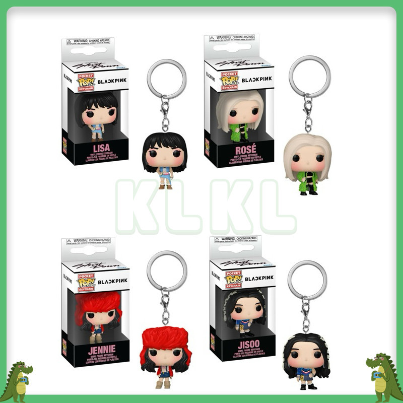 ✨ KLKL ✨ Funko Pocket Pop Couple Keychain Gantungan Kunci Blackpink Jennie Jisoo Lisa Rose