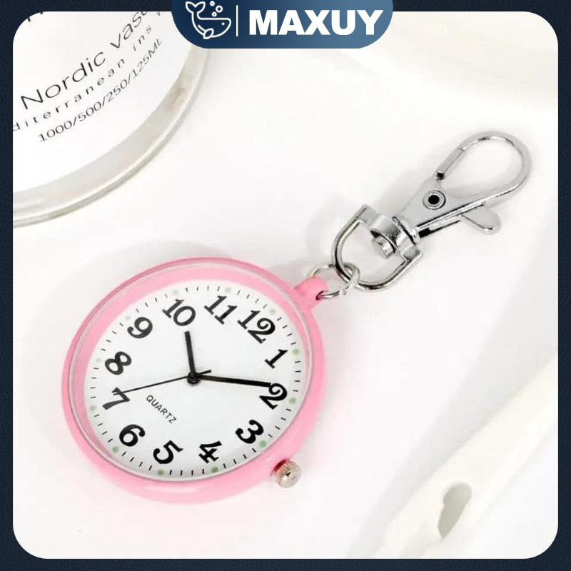 Jam Saku Gantungan Kunci  Jam Saku Perawat/Dokter Nurse Watch/Perawat Mini Hadiah