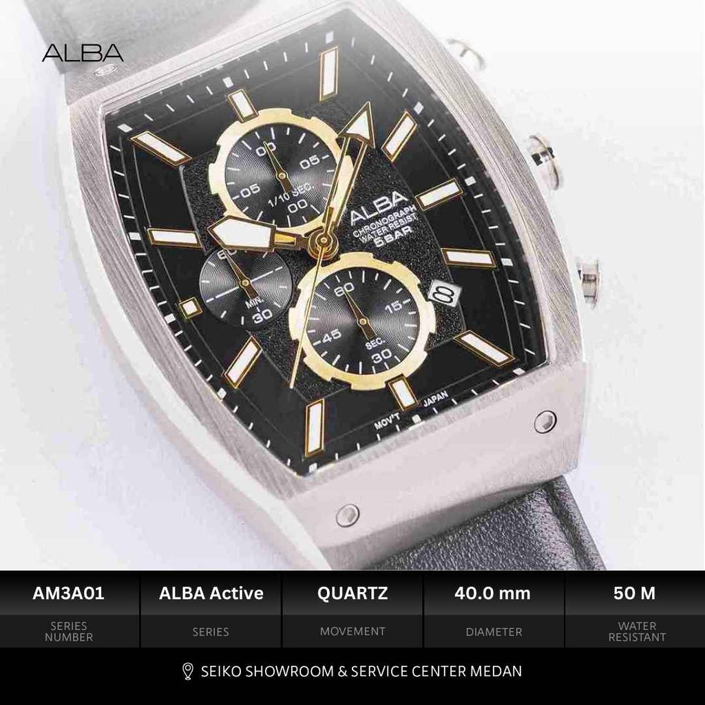 Alba Active Chronograph Pria AM3A01