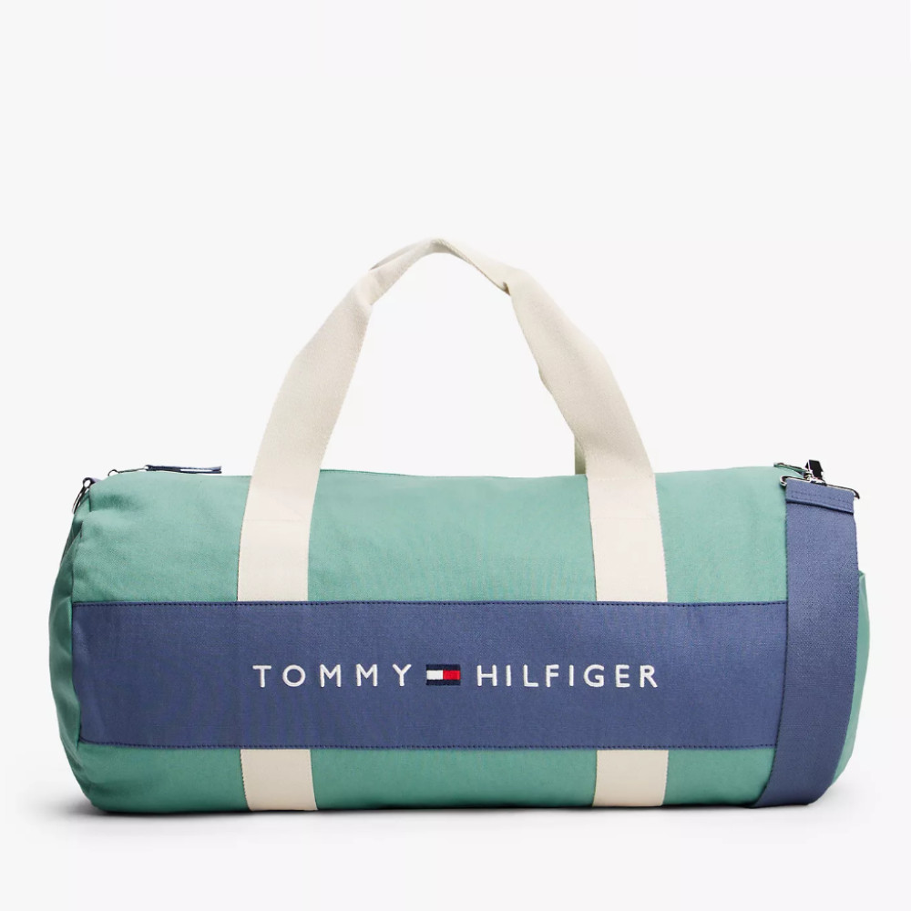 Tommy Hilfiger Hilfiger Logo Duffel Bag Frosted Evergreen