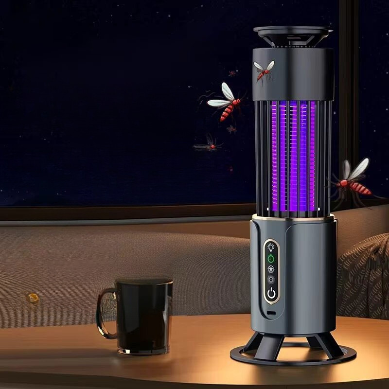 Electric Mosquito Killer Lamps Mute Insect Trap Camping Lantern Mosquito Killer Lamp USB Timing Outd