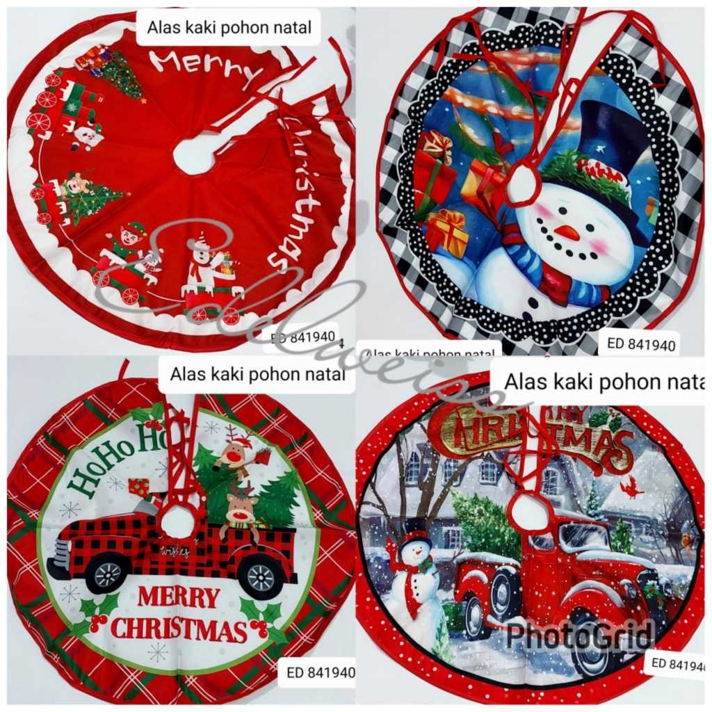 Hiasan Natal/Aksesoris Natal/ Dekorasi Tatakan Pohon Natal Karakter untuk di Bawah Pohon Natal