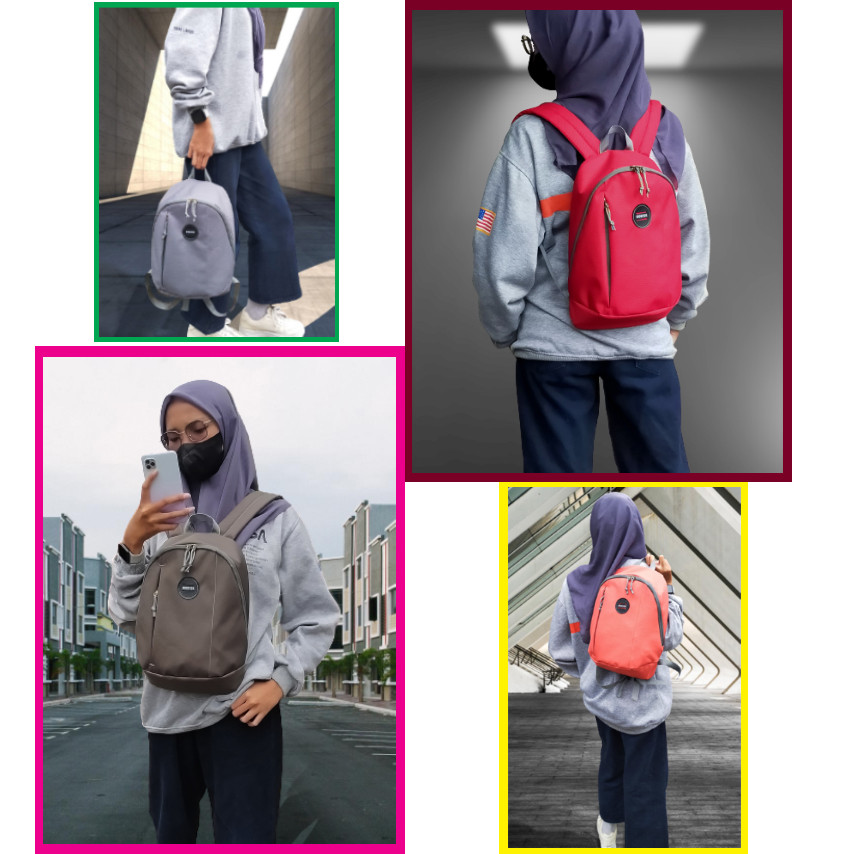 Tas Ransel Wanita/ Tas Gendong Sekolah/Tas Ransel Korea Mini Termurah