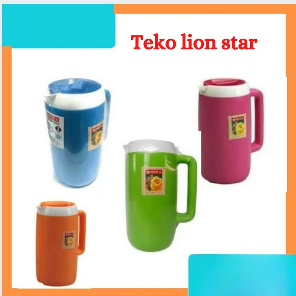 Lion Star Teko Plastik Teko Panas Dingin Thermos Air Panas Termos Air Dingin