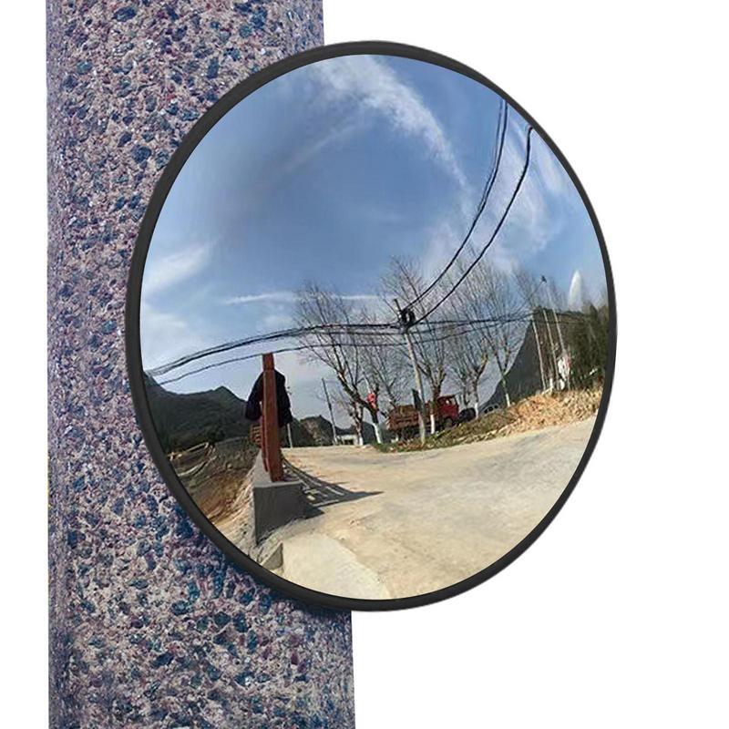 Convex Mirror Outdoor 11.8in Road Safety Convex Mirror Adjustable Parking Garage Round Convex Traffi