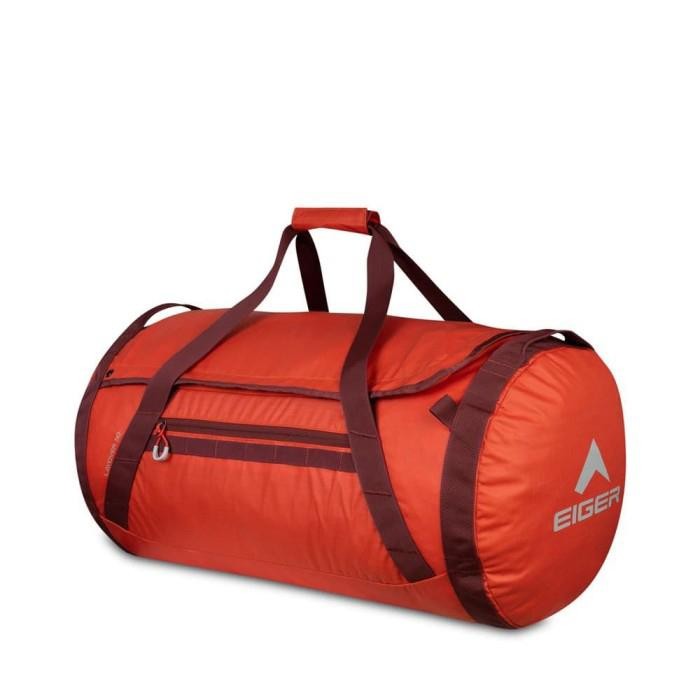 Tas Duffel Eiger 910005601 Layover 50 Folded Duffle 50L Black - orange