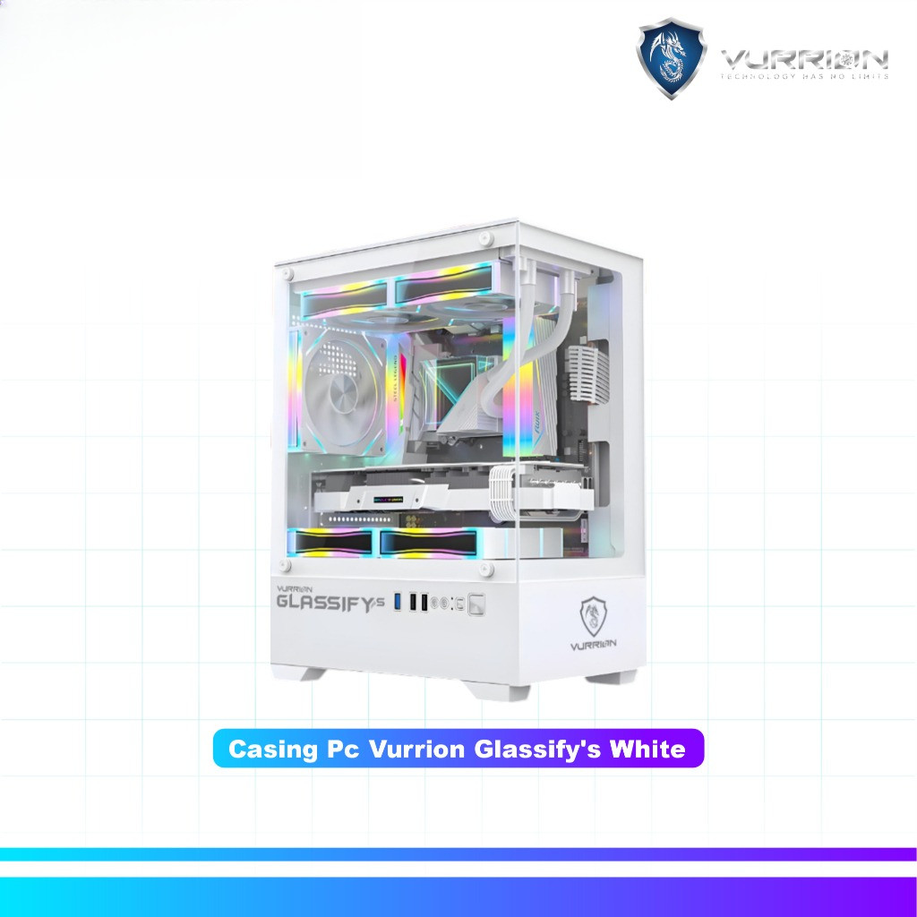 Casing Pc Vurrion Glassify's White