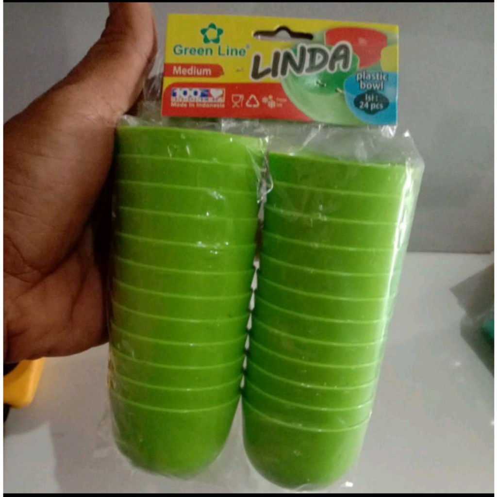 (1 pack isi 2lusin) CETAKAN mangkok kue plastik - Cetakan Kue talam BESAR - GREENLINE ...
