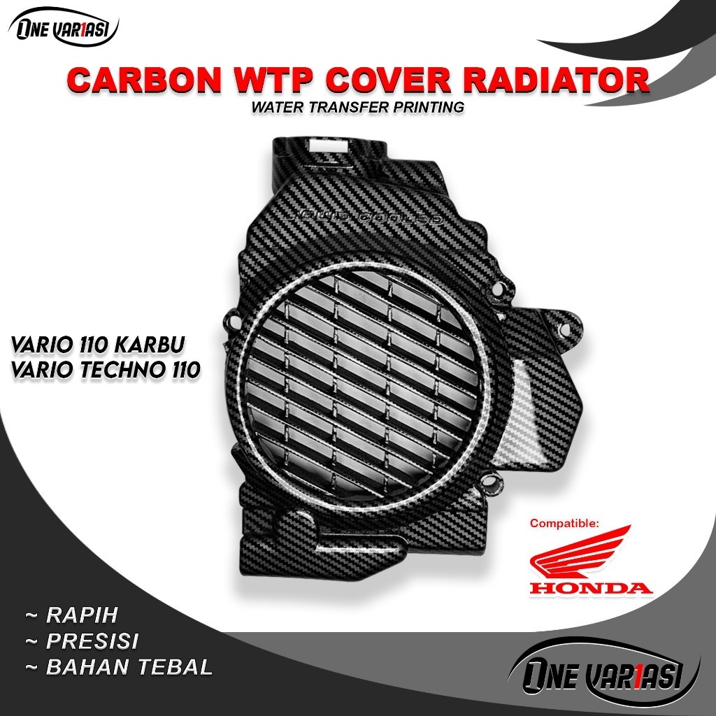 COVER RADIATOR VARIO 110 KARBU CARBON / TUTUP RADIATOR VARIO TECHNO 110 CW CBS Karbu CARBON VARIASI9