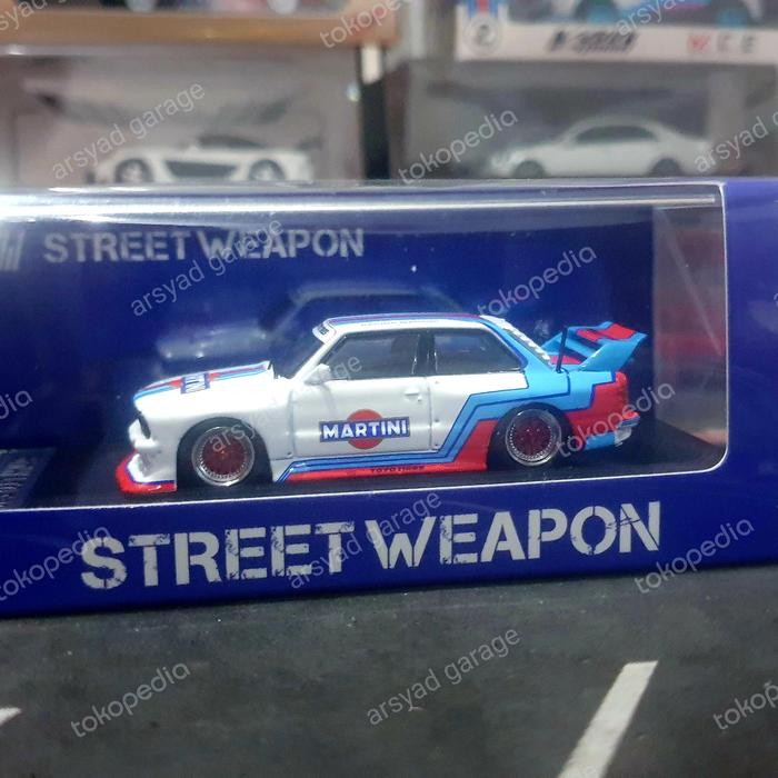 Diecast Street Weapom BMW LTO E30 Martini Racing Segel