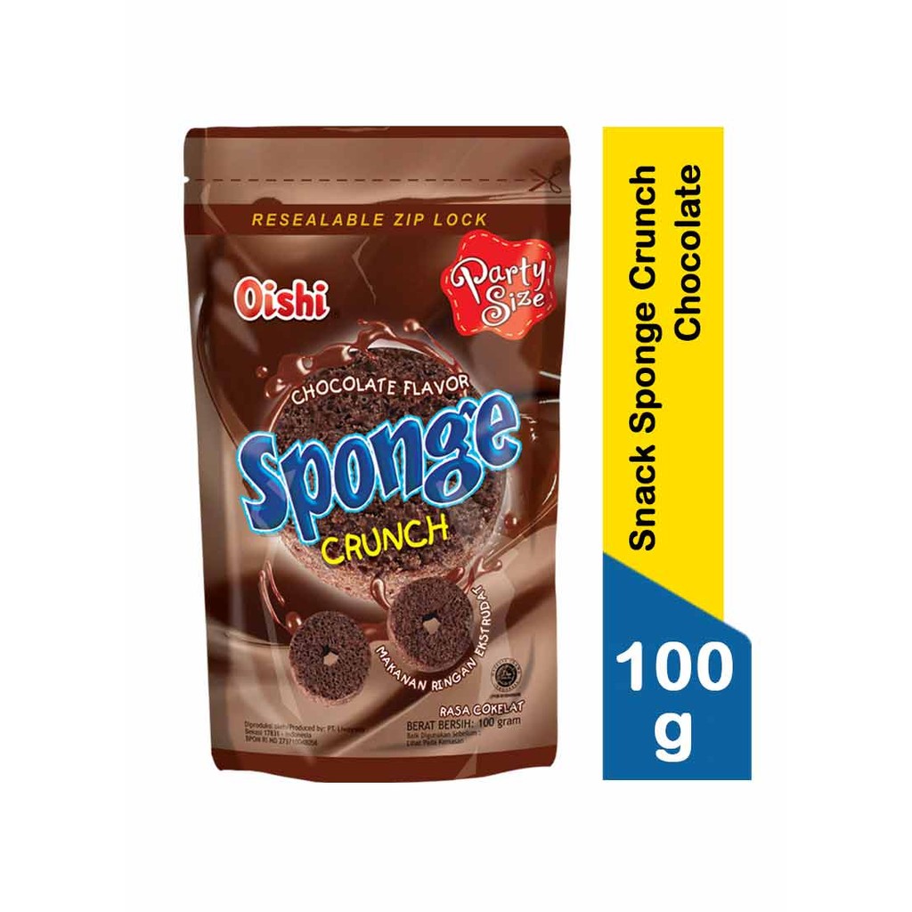 OISHI SNACK SPONGE CRUNCH CHOCOLATE 100g